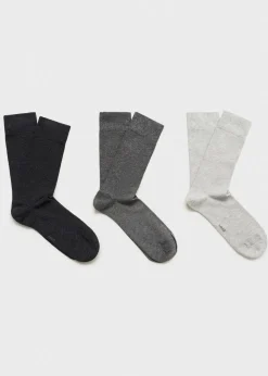 MANGO Bielizna*Zestaw 3 par skarpetek bawełnianych
