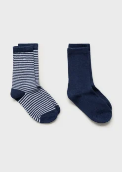 Dzieci MANGO Bielizna I Skarpetki*Zestaw 2 par skarpetek mieszanka wzorów