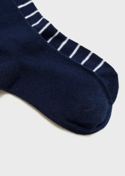 Dzieci MANGO Bielizna I Skarpetki*Zestaw 2 par skarpetek mieszanka wzorów