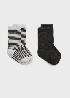 Dzieci MANGO Bielizna I Skarpetki|Akcesoria*Zestaw 2 par skarpetek mieszanka wzorów