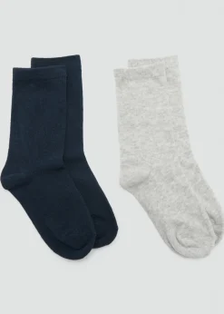 Dzieci MANGO Bielizna I Skarpetki*Zestaw 2 par skarpetek mieszanka wzorów