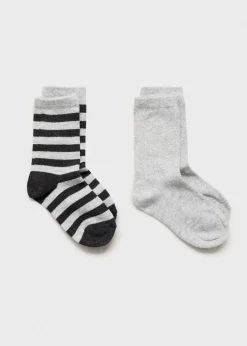 Dzieci MANGO Bielizna I Skarpetki*Zestaw 2 par skarpetek mieszanka wzorów