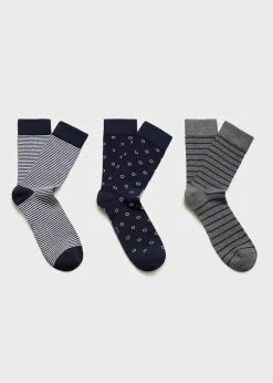 MANGO Bielizna*Zestaw 3 par skarpetek w różne kolory