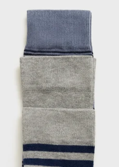 MANGO Bielizna*Zestaw 3 par skarpetek z bawełny w paski