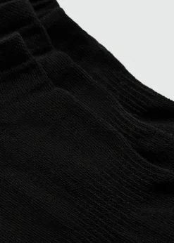 MANGO Bielizna*Zestaw 3 par skarpetek z gładkiej bawełny