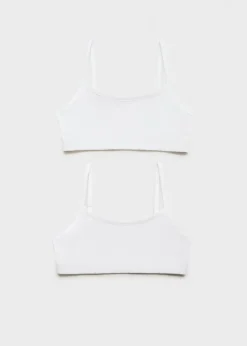 Dzieci MANGO Bielizna I Skarpetki*Zestaw 2 topów z bawełny