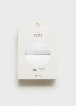 Dzieci MANGO Bielizna I Skarpetki*Zestaw 2 topów z bawełny