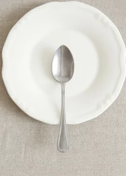 MANGO Sztućce*Zestaw 4 łyżeczek deserowych z postarzanego srebra