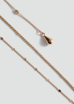 MANGO Biżuteria*Zestaw łańcuchowych naszyjników