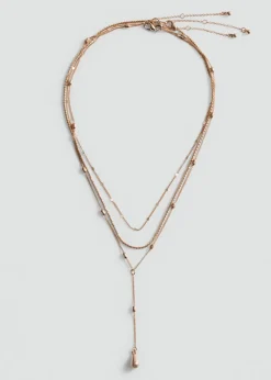 MANGO Biżuteria*Zestaw łańcuchowych naszyjników