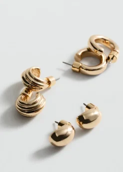 MANGO Biżuteria*Zestaw mieszanych kolczyków