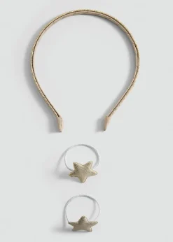 Dzieci MANGO Akcesoria Do Włosów*Zestaw opaska do włosów i gumka